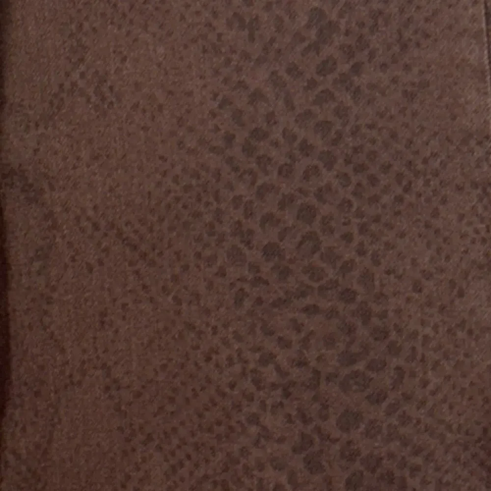 Zara Chocolate Brown Straight Leg Jeans Snakeskin Print Size 0‎